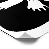 方形の花 ポスター (角)