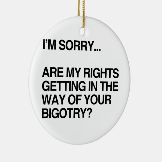 方法で得る私の権利はあります セラミックオーナメント (右)