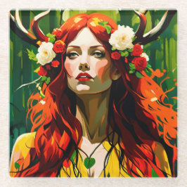 方法のエレン ガラスコースター