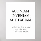 方法を見つける、または一つのラテン語引用文を作る ポスター (正面)