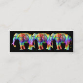 方法クールなプロフィールカード スキニー名刺 (裏面)