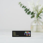 方法クールなプロフィールカード スキニー名刺 (スタンド正面)