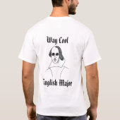 方法クールな英国の専攻学生Tシャツ Tシャツ (裏面)