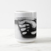 方法ビクトリア時代の人手を指して下さい コーヒーマグカップ (中央)