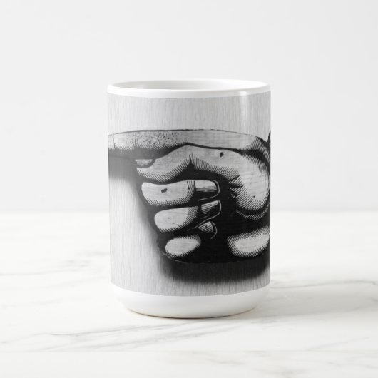 方法ビクトリア時代の人手を指して下さい コーヒーマグカップ (中央)