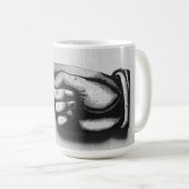 方法ビクトリア時代の人手を指して下さい コーヒーマグカップ (正面右)