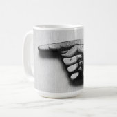 方法ビクトリア時代の人手を指して下さい コーヒーマグカップ (正面左)