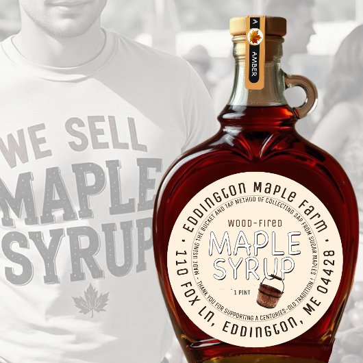 方法伝統的バケット及びタップメープルシロップ ラウンドシール