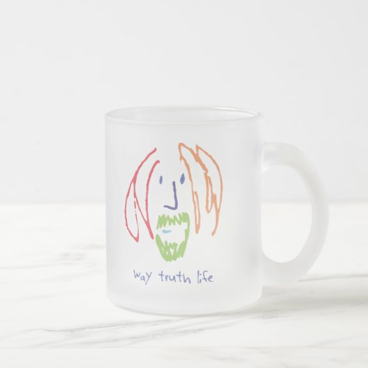 方法真実の生命 フロストグラスマグカップ (右)