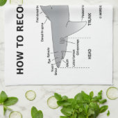 方法確認する鮫(生物学のユーモア)を キッチンタオル (折り畳み)