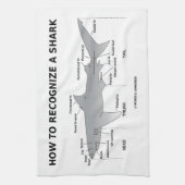 方法確認する鮫(生物学のユーモア)を キッチンタオル (縦)