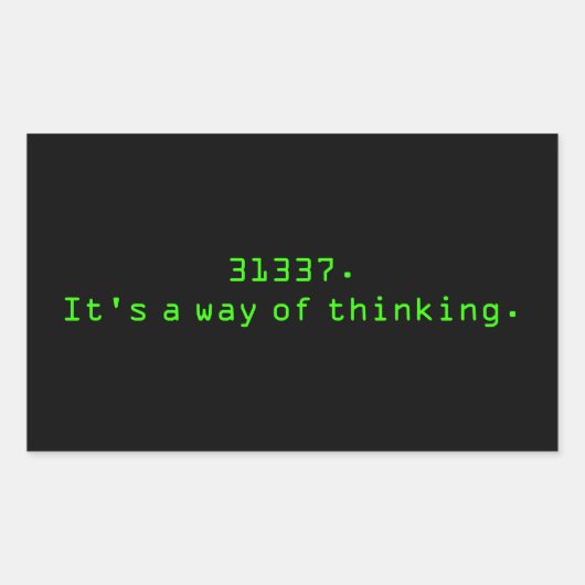 方法考え 長方形シール (正面)