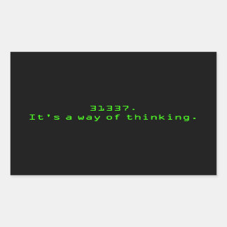 方法考え 長方形シール