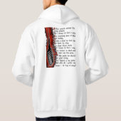 方法衝突独身のなフード付きスウェットシャツを見つけて下さい パーカ (裏面)