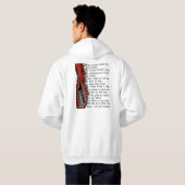 方法衝突独身のなフード付きスウェットシャツを見つけて下さい パーカ (裏面フル)