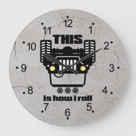 方法転が | 4x4オフロードロッククローラートラック ラージ壁時計