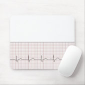 方眼紙のEKGの心拍、PhD (医者)の脈拍 マウスパッド (マウス)
