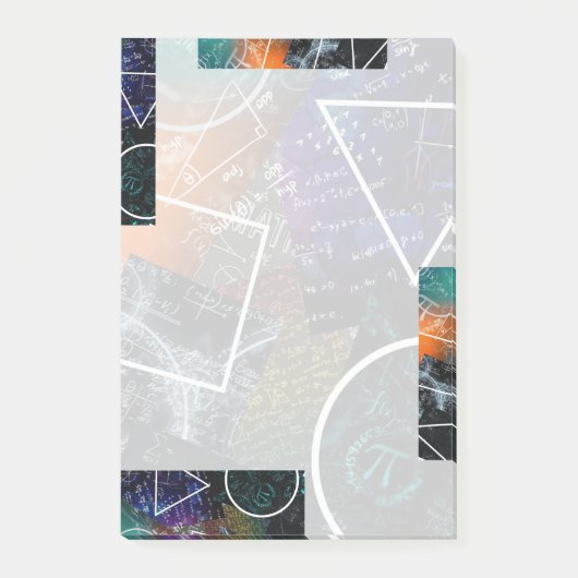 方程式とジオメトリの付箋 ポストイット (正面)