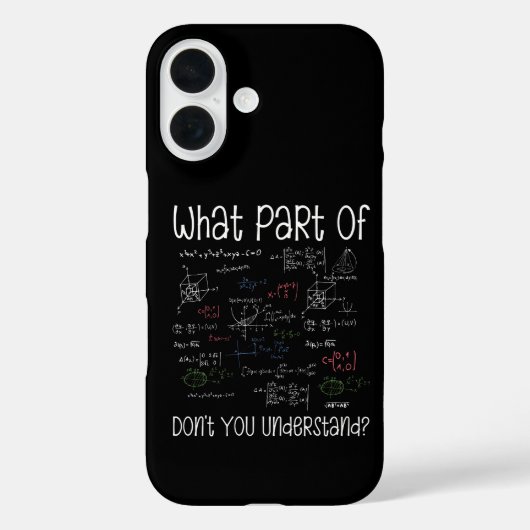 方程式のどこが分からない?数学 Case-Mate iPhoneケース (裏面)