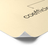 方程式の一部 ポスター (角)