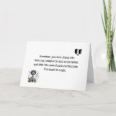 方程式は懸命であ教えり、の方程式は難しい サンキューカード (正面)