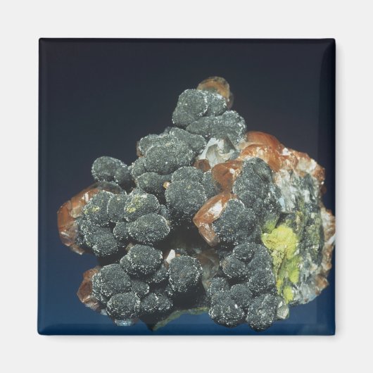 方解石のデクロイサイト マグネット (正面)