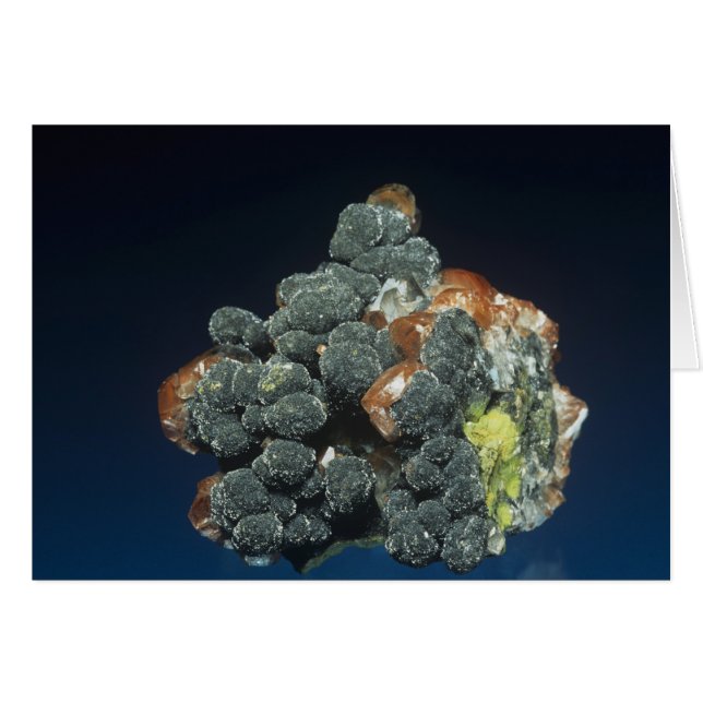 方解石のDescloizite (正面横)