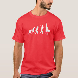 方針のドラマー(暗い色)の進化 Tシャツ
