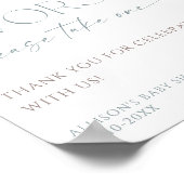 施しのほこりっぽい青い野の花 ポスター (角)