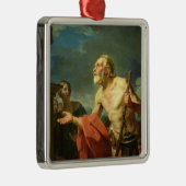 施しを頼んでいるディオゲネス1767年 メタルオーナメント (右)