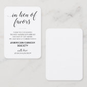 施素朴設の恩恵に代わって結婚いる プレイスカード (正面/裏面)