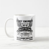 施設課長のマグのギフトのコーヒーカップの女性の人 コーヒーマグカップ (左)