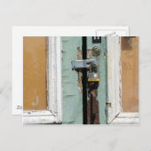 施錠され放棄された ポストカード (正面/裏面)