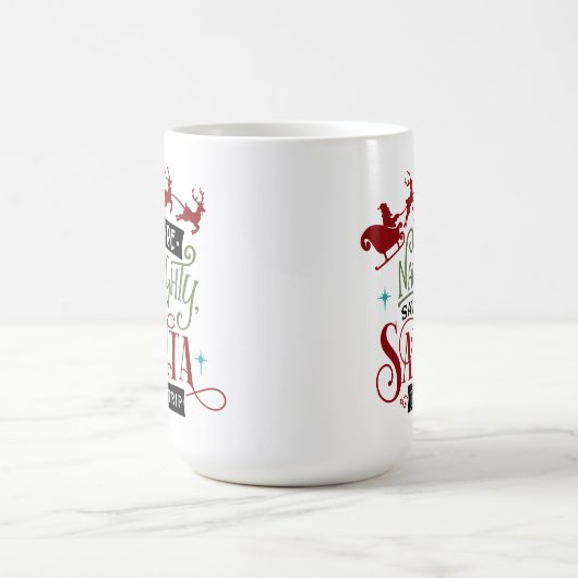 旅いけな救のクリスマスを迎えおもしろいる コーヒーマグカップ (中央)