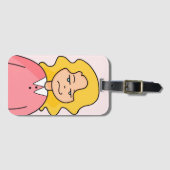 旅おもしろい行セットの荷物タユニークグ ラゲッジタグ (正面横)