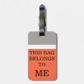 旅おもしろい行荷ユーモアのある物タグ ラゲッジタグ (裏面縦)