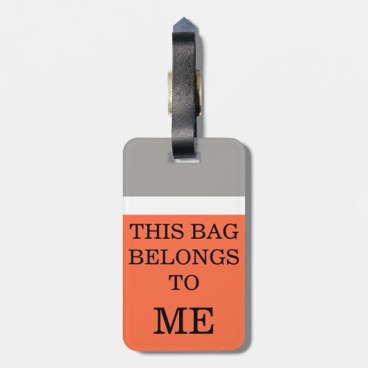 旅おもしろい行荷ユーモアのある物タグ ラゲッジタグ (裏面縦)