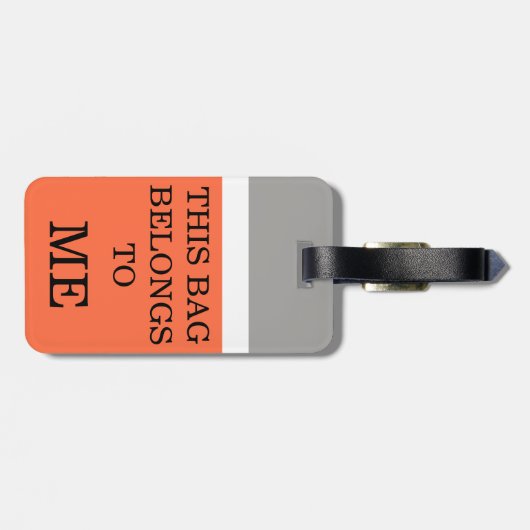 旅おもしろい行荷ユーモアのある物タグ ラゲッジタグ (裏面横)
