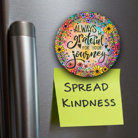 旅かわいらし路のマグネットに感謝引用文 マグネット