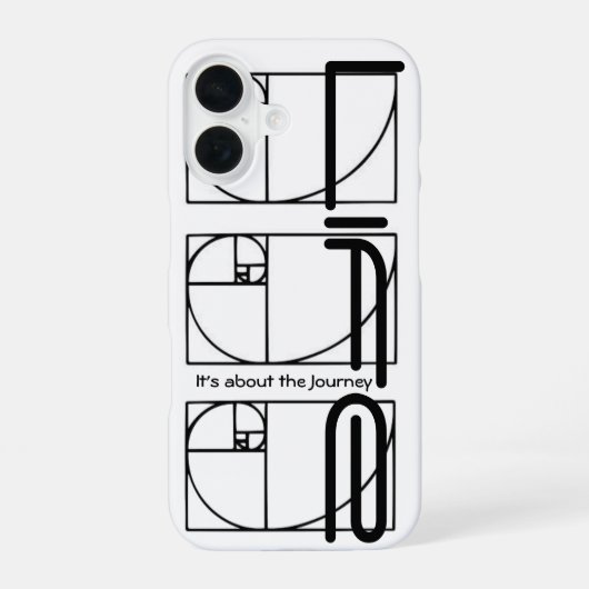 旅がすべて 神聖幾何学 iPhone 16ケース (裏面)