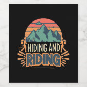 旅が冒険となるハイキング ワインラベル (シングルラベル)