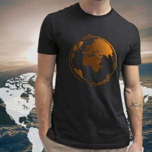 旅しよう 旅行好き 世界地図 Tシャツ