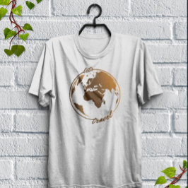 旅しよう |旅行好き |世界地図 Tシャツ