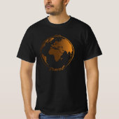 旅しよう |旅行好き |世界地図 Tシャツ (正面)