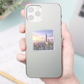 旅するカエルZochiの台北101でのティータイム シール (スマートフォン)