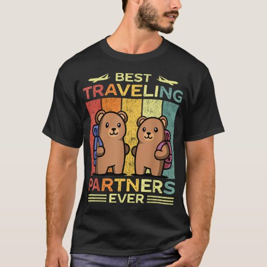 旅するパートナーベア トラベリング Tシャツ (正面)