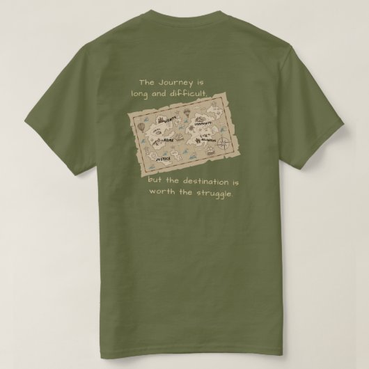 旅する価値あり Tシャツ (デザイン裏面)