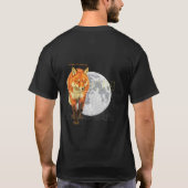 旅する狐と月のTシャツ Tシャツ (裏面)