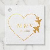 旅する結婚式　２つの飛行機がハートを運ぶ現代 フェイバータグ (正面)