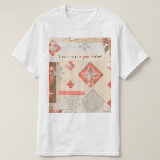 旅とあたたかな光 - ホワイトTシャツ Tシャツ (デザイン正面)